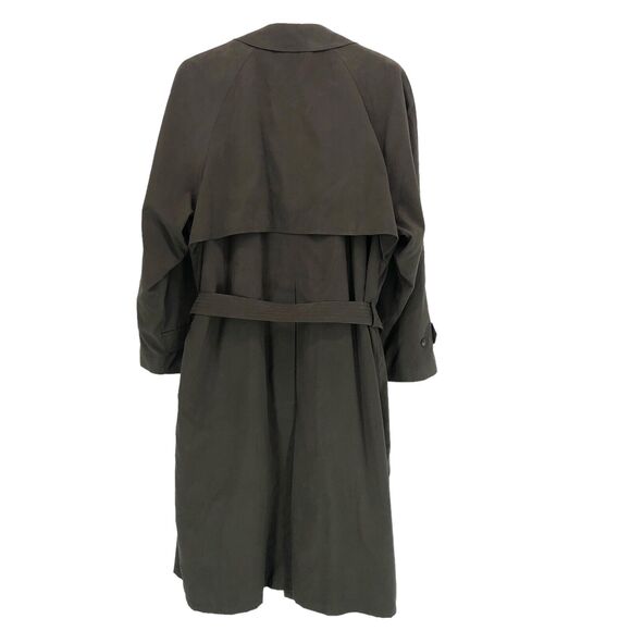 Ralph Ralph Lauren Mens Trench Coat 46 R Wool Blnd Removable Zip Out Liner Green - Picture 5 of 11